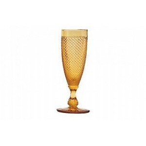 Taça Champagne Bico de Jaca Ambar