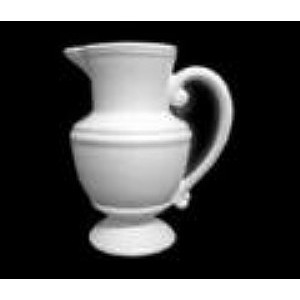 Jarra Anfora Bia - Ceramica Branca -- 17 Cm Ø X 25 Cm Alt